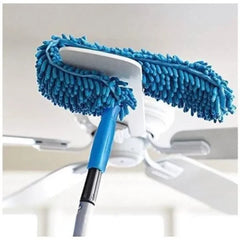 Flexible Micro Fiber Duster With Telescopic Stainless Steel Handle For Fan Cleaning Specially