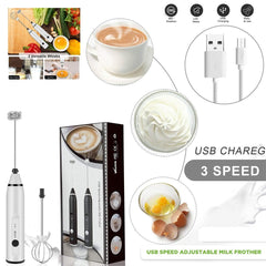 2 in 1 Rechargeable Electric Coffee Beater